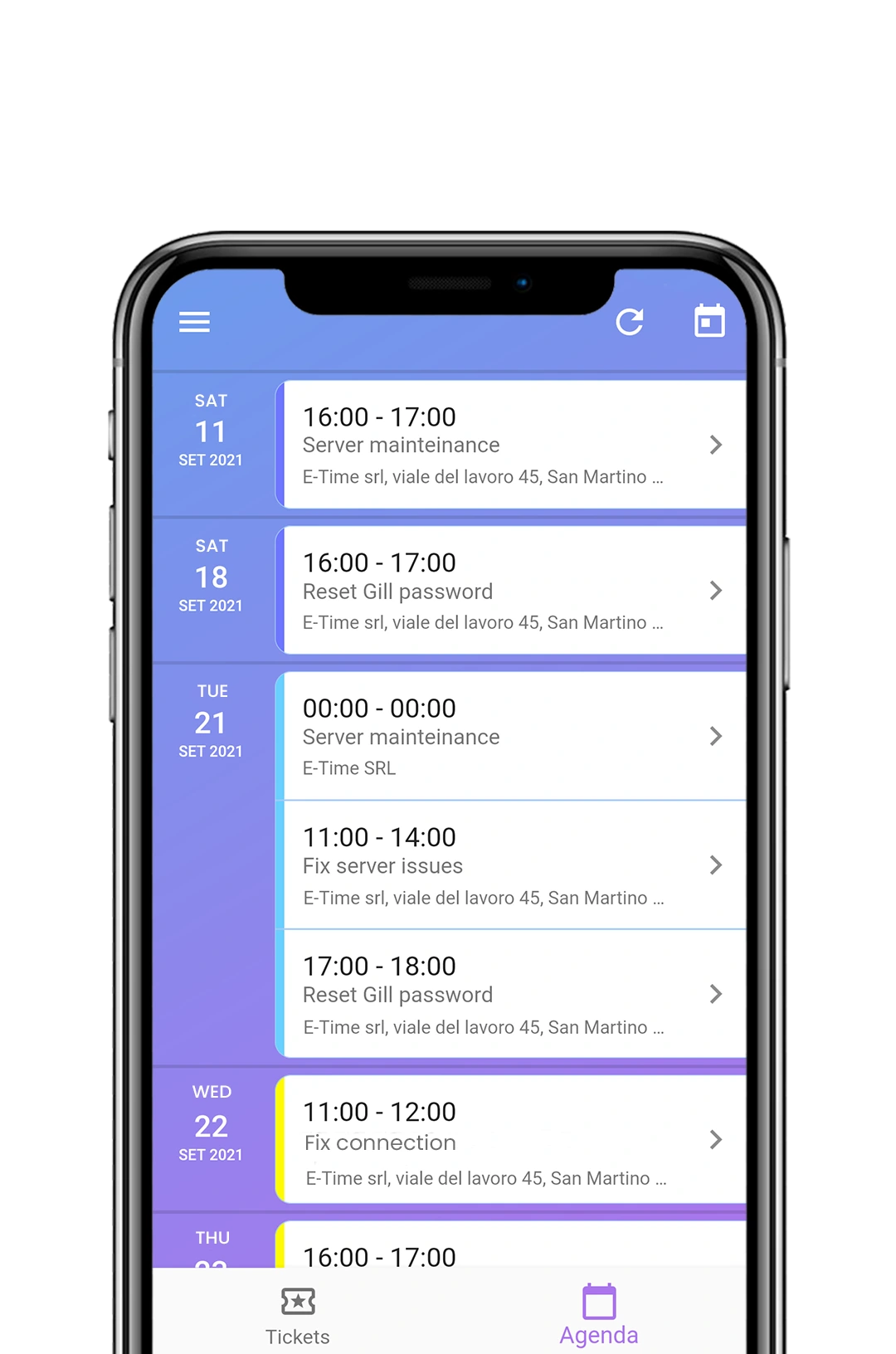 rexpondo app agenda